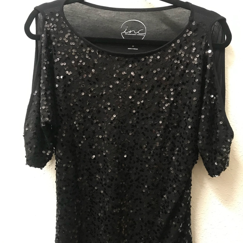 INC cold shoulder top